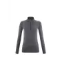 MILLET moteriški Drynamic Warm pusiau užtrauktuku apatiniai termo marškinėliai - Graphite Grey - XS/S