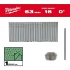 Milwaukee 16 Gauge 63 mm 0° Brad Nails, skirtos M18 FN16GS (2500 vnt.)