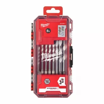Milwaukee Universal Gręžtų Rinkinys 8 vnt. Multi-Material TCT 1/4 inch Hex Kotas