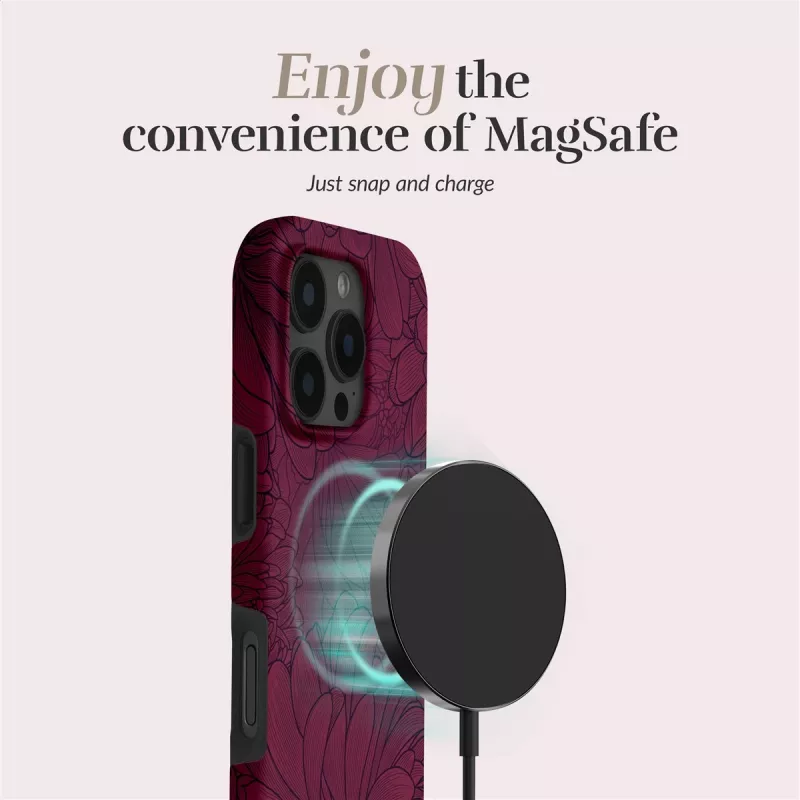 MIO Berry Blooms Magsafe Case Compatible for iPhone 16 Pro Max