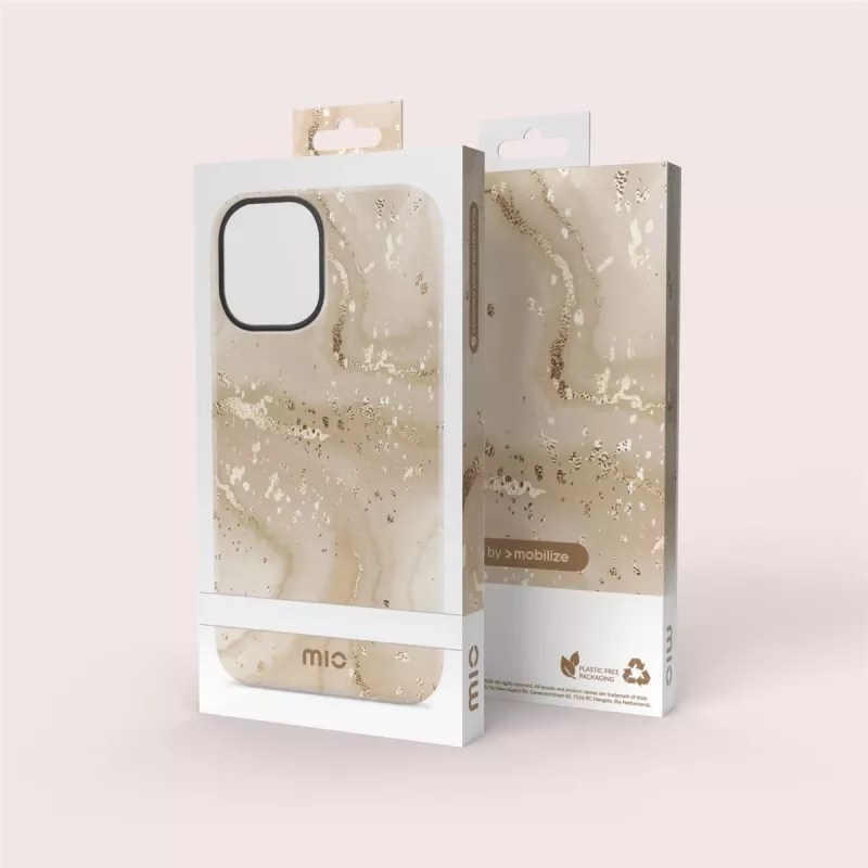 MIO Gold Marble Magsafe Compatible Case, skirtas iPhone 13/14/15