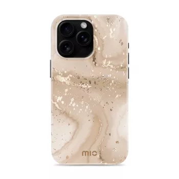 MIO Gold Marble Magsafe Compatible Case, skirtas iPhone 16 Pro Max
