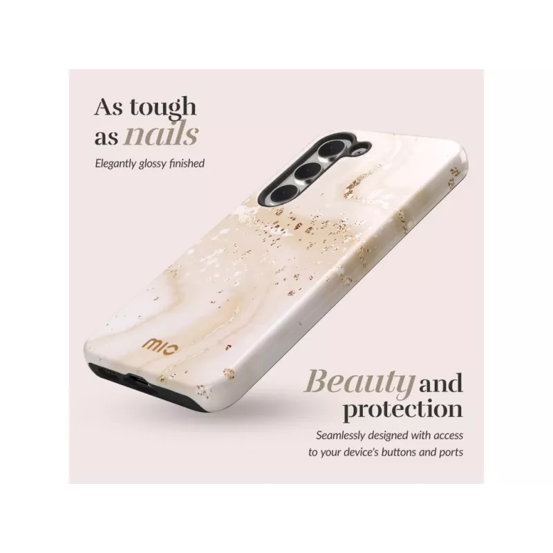 MIO Gold Marble Magsafe Compatible Case, skirtas Samsung A55 5G