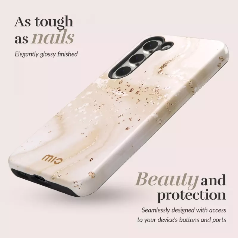 MIO Gold Marble Magsafe suderinamas dėklas Samsung S24 FE 5G