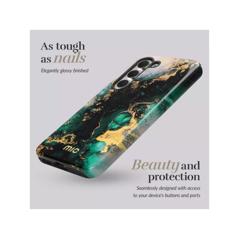 MIO Green Marble Magsafe Compatible Case for Samsung S25 Plus 5G