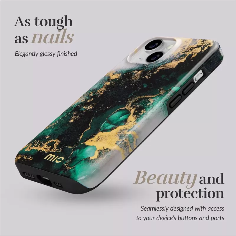 MIO Green Marble Magsafe Compatible for iPhone 17 Pro