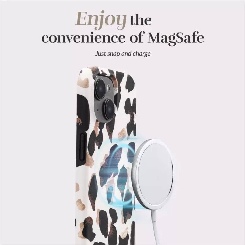 MIO Leopard Magsafe Compatible Case, skirta iPhone 16 Plus