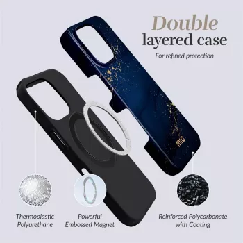 MIO Midnight Sparkle Magsafe Case Compatible for iPhone 16 Plus