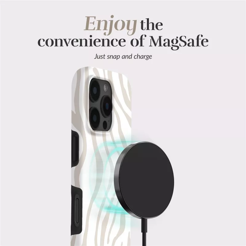 MIO Sandy Zebra Magsafe Case Compatible for iPhone 15 Pro