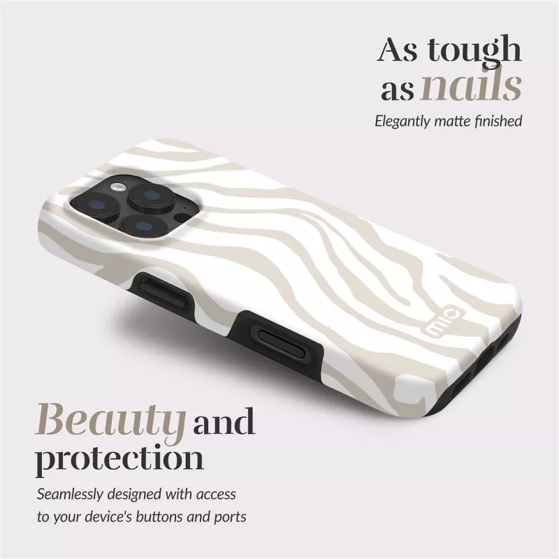 MIO Sandy Zebra Magsafe Case Compatible for iPhone 16 Plus