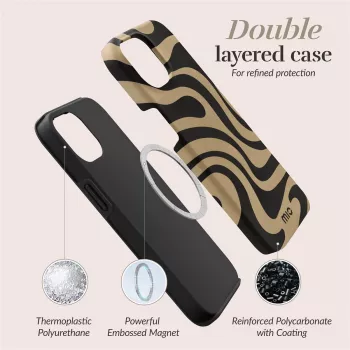 MIO Swirl Magsafe Compatible Case, skirtas iPhone 16 Plus