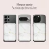 MIO White Marble Magsafe Case Compatible Card Holder