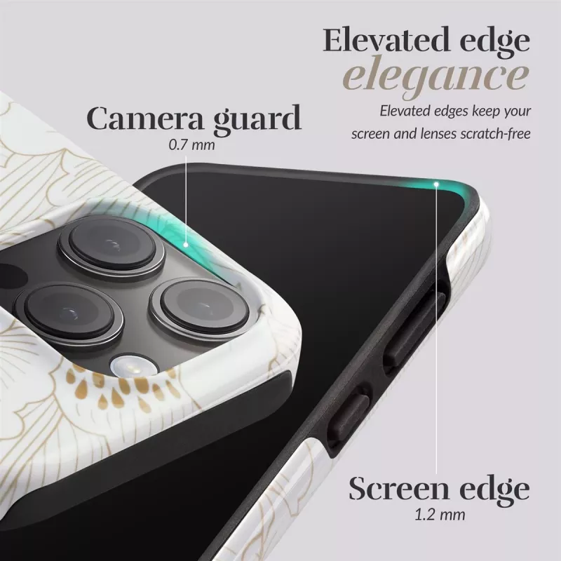 MIO White Roses Magsafe Compatible Case, skirtas iPhone 16 Pro Max