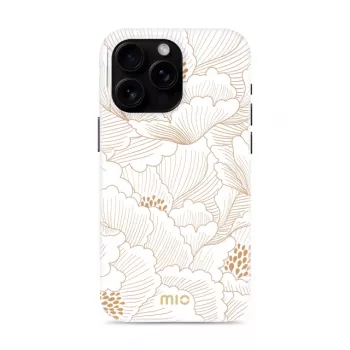 MIO White Roses Magsafe Compatible Case, skirtas iPhone 16 Pro Max