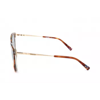 MISSONI Moteriški akiniai nuo saulės MIS0003S2NL - Havana acetatas, katės akies forma su rudais gradientiniais lęšiais