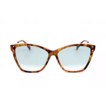 MISSONI Moteriški akiniai nuo saulės MIS0003S2NL - Havana acetatas, katės akies forma su rudais gradientiniais lęšiais