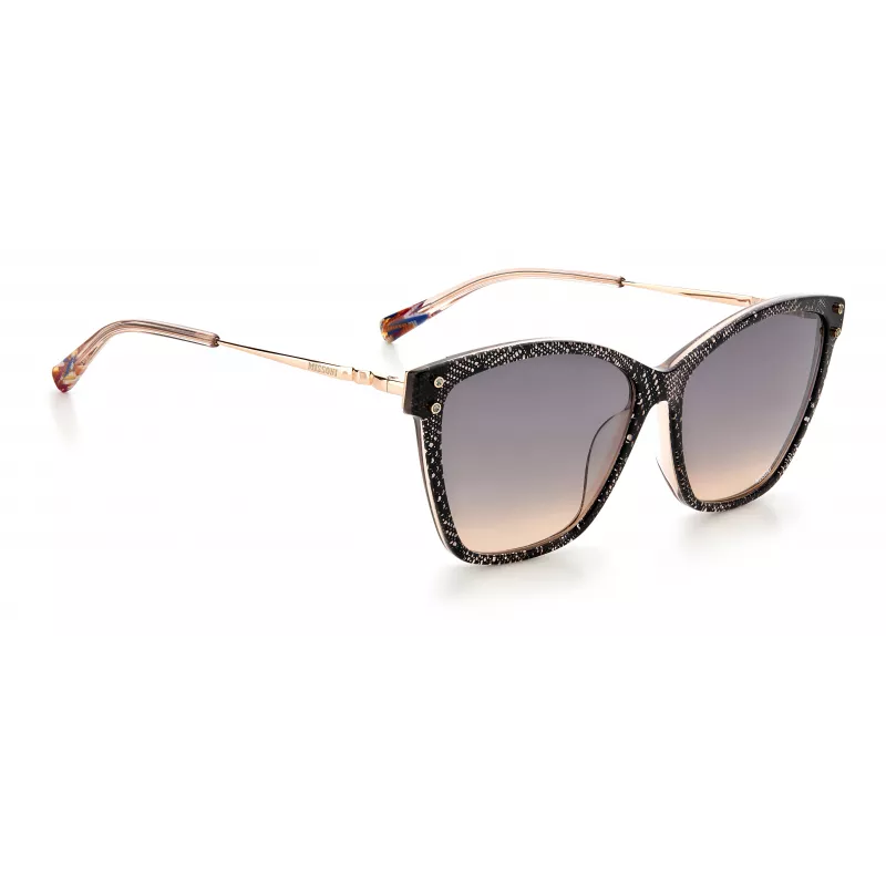 MISSONI Moteriški akiniai nuo saulės MIS0003SKDXFF - Mados pilno rėmo acetatinis rėmas su gradientiniais lęšiais 56/14/140 mm