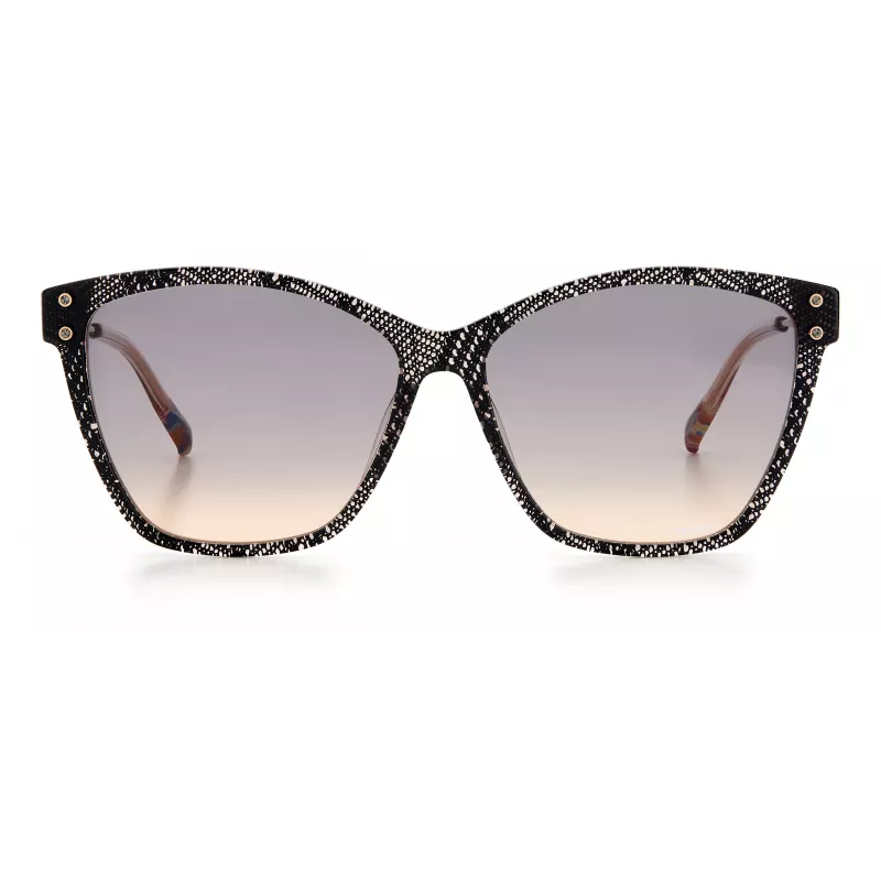 MISSONI Moteriški akiniai nuo saulės MIS0003SKDXFF - Mados pilno rėmo acetatinis rėmas su gradientiniais lęšiais 56/14/140 mm