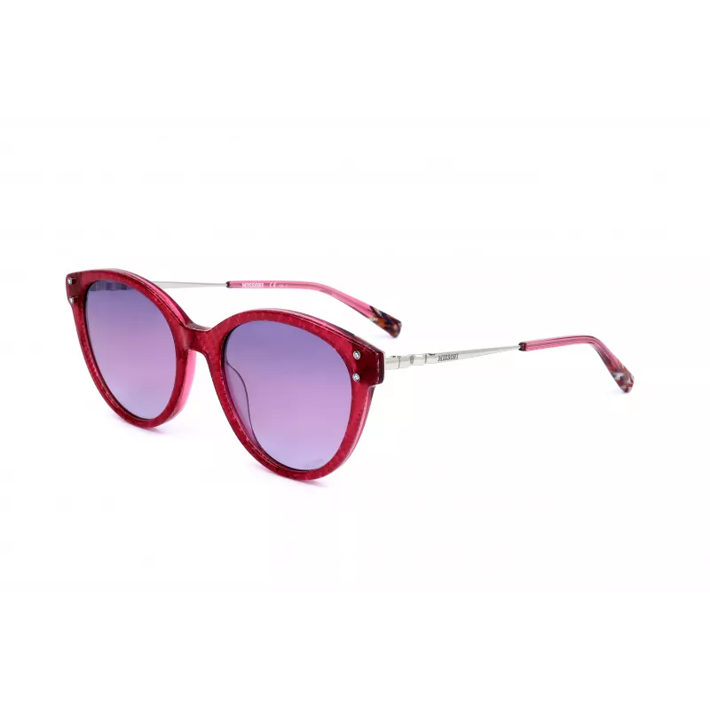MISSONI Moteriški akiniai nuo saulės MIS0026S2R0 - Acetatinis rėmelis, polikarbonatiniai lęšiai, UV400 apsauga, 53 mm lęšio plotis