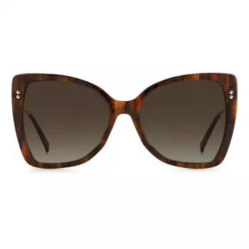 MISSONI Moteriški akiniai nuo saulės MIS0083S086 - Drugelio formos acetatinis rėmelis, gradientiniai rudi lęšiai, 58 mm