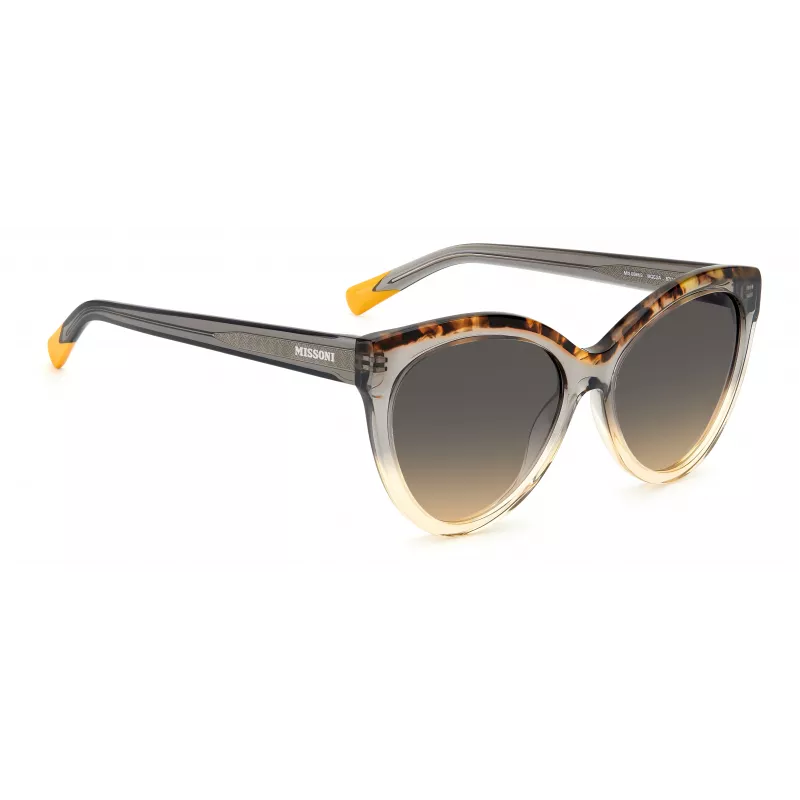 MISSONI Moteriški akiniai nuo saulės MIS0088SMQEF7 - Stačiakampis acetatinis rėmelis, UV400 apsauga, 57 mm lęšiai