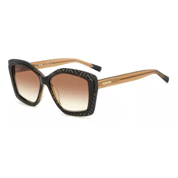Moteriški Missoni akiniai nuo saulės MIS0187GSVH8 - Acetato rėmelis, polikarbonatiniai lęšiai, UV400 apsauga, 58 mm lęšio plotis