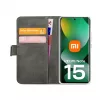 Mobilize Classic Gelly Wallet Book Case, skirtas Xiaomi Redmi Note 15 5G, juodas