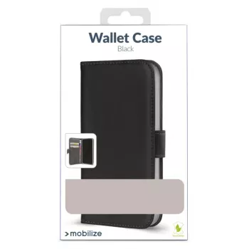 Mobilize Classic Gelly Wallet Book Case, skirtas Xiaomi Redmi Note 15 5G, juodas