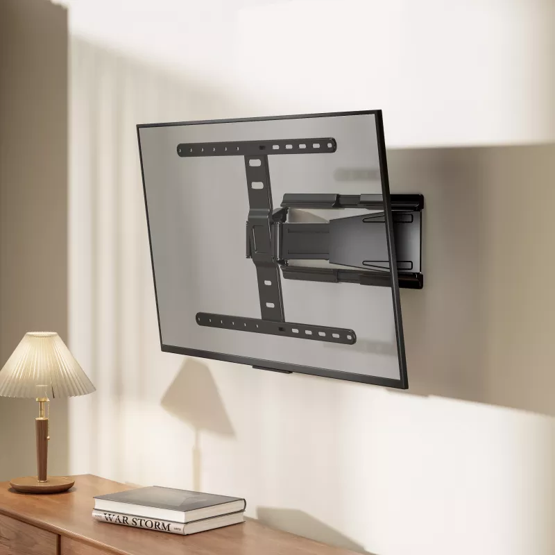 MOBILUX Sbox PLB-79464 Fiksuotas TV laikiklis prie sienos – 43-90 inch ekranams, 50 kg talpa, VESA iki 600x400 mm, juodas
