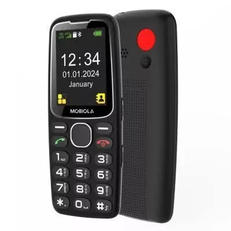Mobiola MB4120 paprastasis telefonas, juodas