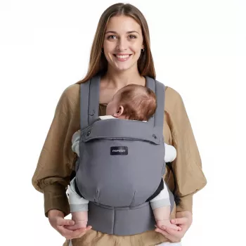 Momcozy BC001 kūdikių nešynė nuo naujagimio iki mažylio medvilnė pilka