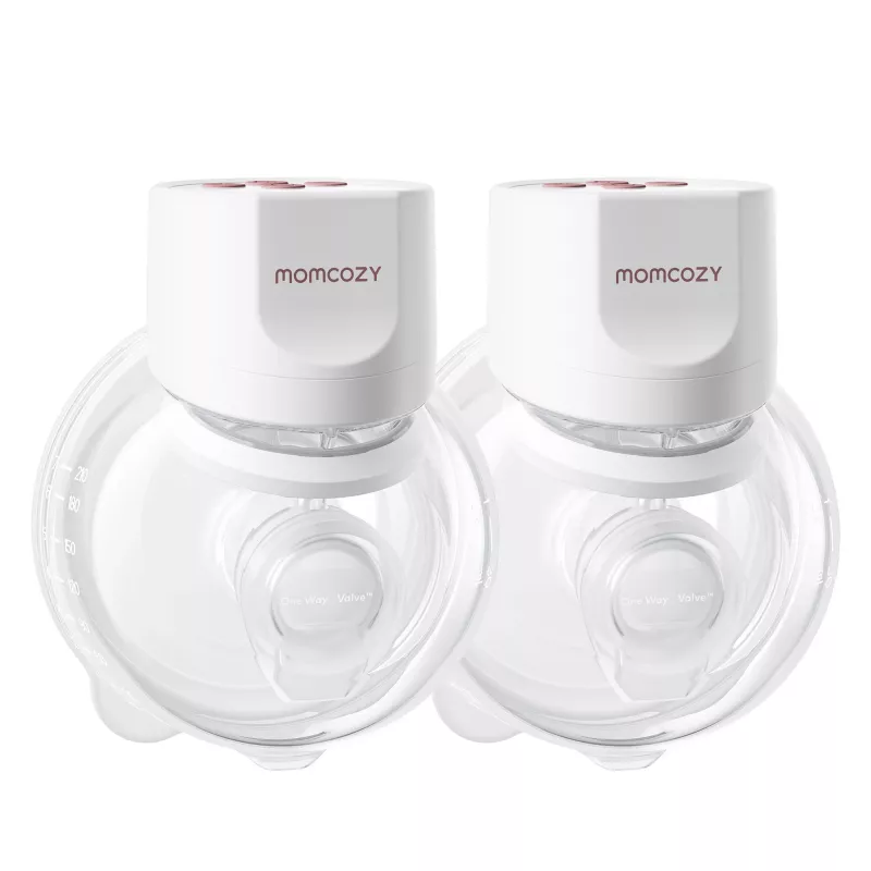 MOMCOZY S12 PRO+ Nešiojamas Pieno Siurblys Baltas Dvigubas Rinkinys