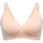 Momcozy YN46 besiūlė palaikanti gėlėta maitinimo liemenėlė su Jelly Strip, push-up, smėlio gėlėta, dydis XL