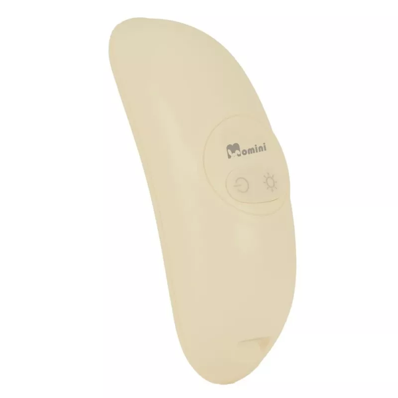 MOMINI Lactation Massager Calma – Elektrinis šildantis ir vibruojantis krūtų masažuoklis su 8 režimais, IPX7 vandeniui atsparus, įkraunamas per USB-C