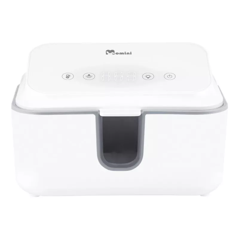 Momini WarmWipes drėgnų servetėlių šildytuvas - balta/pilka