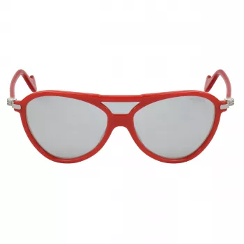 Moncler ML0054-67C Unisex akiniai - juodas rėmelis, dūminiai pilki lęšiai, 128 mm lęšio plotis