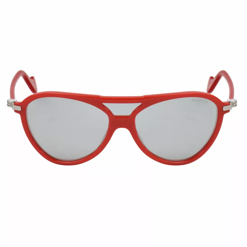 Moncler ML0054-67C Unisex akiniai - juodas rėmelis, dūminiai pilki lęšiai, 128 mm lęšio plotis