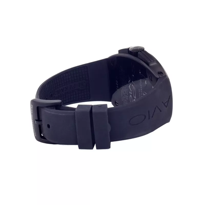 Montres de Luxe vyriškas automatinis laikrodis 09SA-BK-1002 48mm juodas ciferblatas odinis dirželis