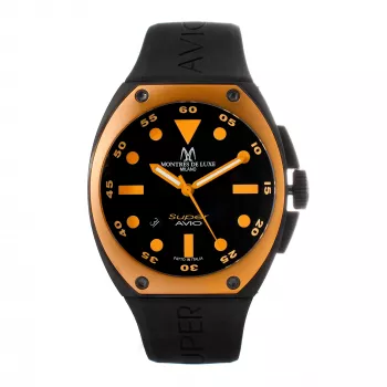Montres de Luxe vyriškas automatinis laikrodis 09SA-BK-1002 48mm juodas ciferblatas odinis dirželis