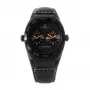 MONTRES DE LUXE Unisex Analoginis Kvarcinis Laikrodis 09BK-3002 40mm Nerūdijančio Plieno Korpusas Juodas Odinis Dirželis