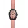 MONTRES DE LUXE Women's 09EX-L/A8303 Quartz Analog Watch 35mm Stainless Steel Case Black Leather Strap Silver Dial