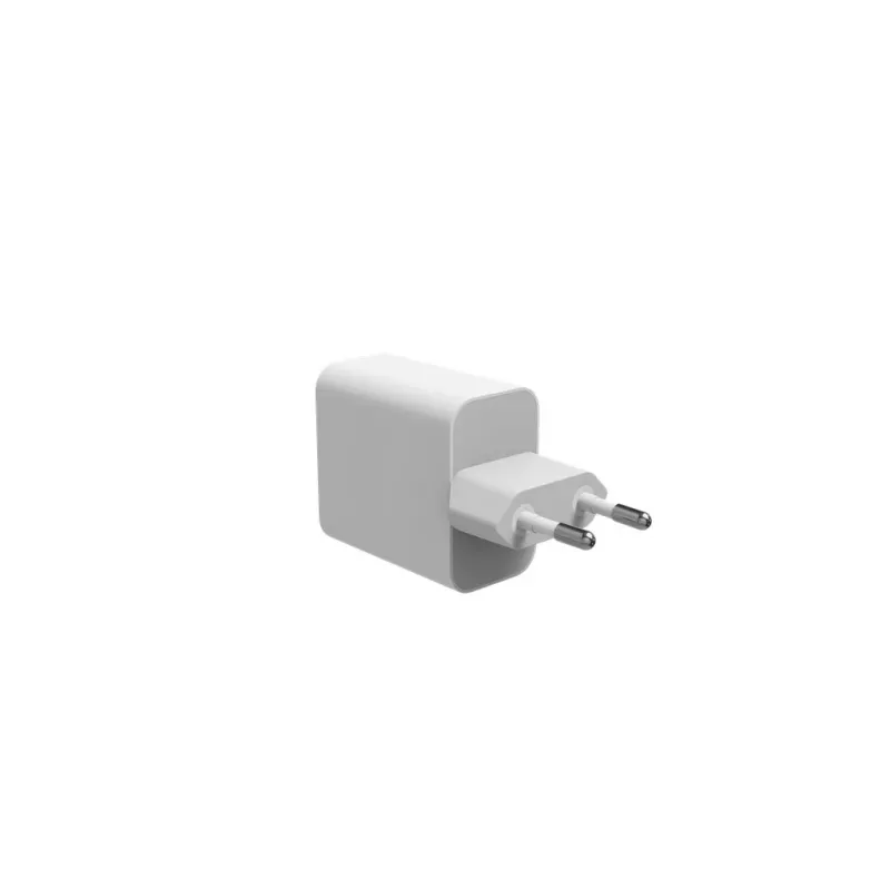 Mophie ROC GaN 45W dviejų USB-C sieninis įkroviklis - baltas