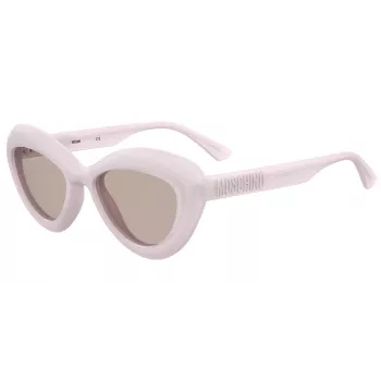 Moschino MOS163-S-35J Moteriški kvadratiniai akiniai nuo saulės Havana Brown