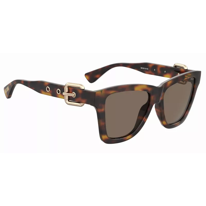 MOSCHINO Moteriški katės akies akiniai nuo saulės MOS131S086F47 Havana Brown 54mm