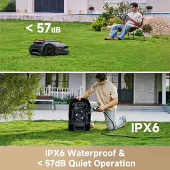 MOVA Lidax Ultra 800 Robotinė vejapjovė – 800 m², 18 cm pjovimo plotis, valdymas Bluetooth programėle, ribojimo laidas įtrauktas