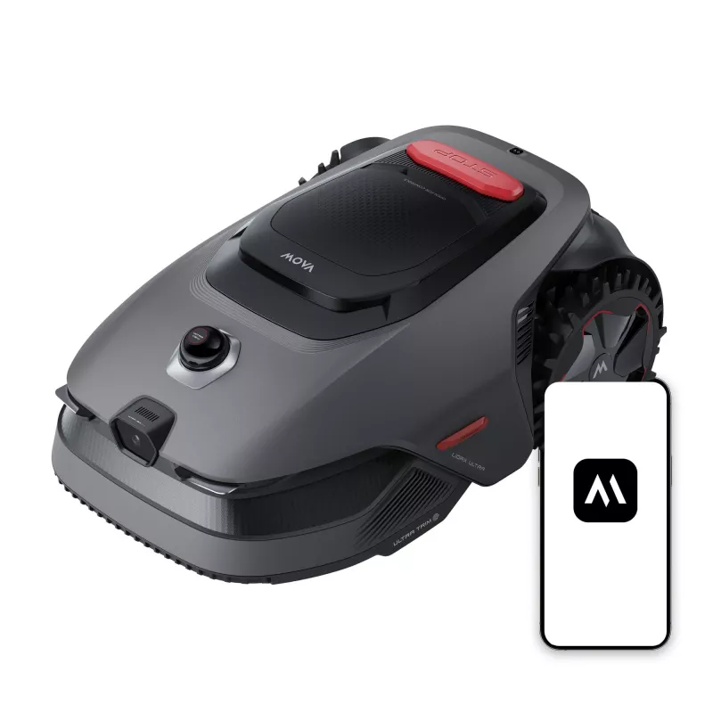 MOVA Lidax Ultra 800 Robotinė vejapjovė – 800 m², 18 cm pjovimo plotis, valdymas Bluetooth programėle, ribojimo laidas įtrauktas
