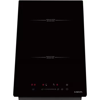 MPM MPM-30-IM-18 Įmontuojama indukcinė kaitlentė 29 cm juoda 2 zonų su jutikliniais valdikliais