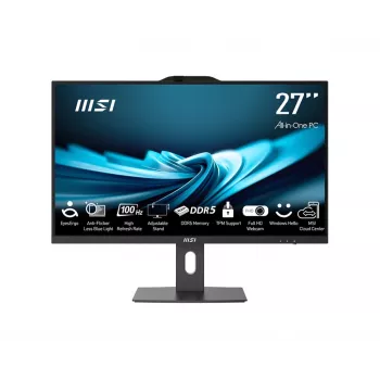 MSI All-in-One PRO AP272P 14M-495EU - 27 colių Full HD IPS, Intel Core i7-14700, 16GB DDR5, 1TB SSD, Windows 11 Pro, juodas