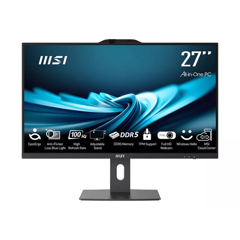MSI All-in-One PRO AP272P 14M-496EU - 27 inch Full HD IPS, Intel Core i5-14400, 16GB RAM, 512GB SSD, Windows 11 Pro, juoda