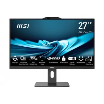 MSI All-in-One PRO AP272P 14M-496EU - 27 inch Full HD IPS, Intel Core i5-14400, 16GB RAM, 512GB SSD, Windows 11 Pro, juoda